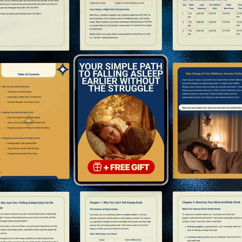 Your Simple Path to Falling Asleep Earlier Without the Struggle | Digital Guide for Better Sleep Habits