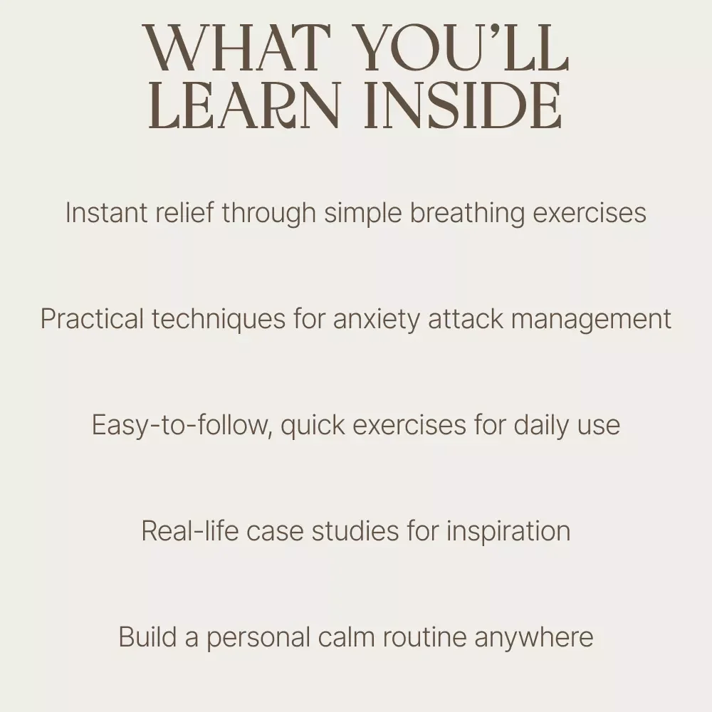 Calm Your Chaos with Breathing Exercises for Anxiety Attack Relief: A Digital Guide for Instant Anxiety Relief