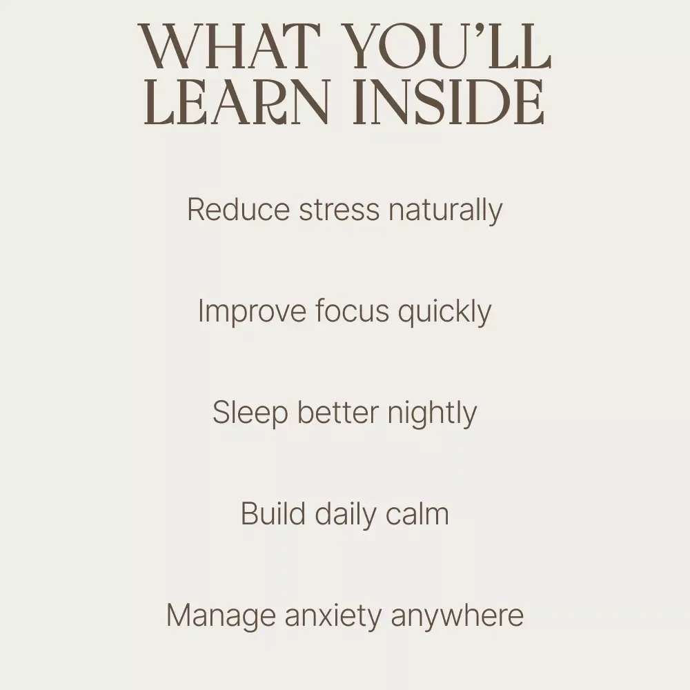 Simple Breathing Techniques to Calm Your Mind and Conquer Anxiety – Deep Breathing Exercises for Anxiety eBook, Guided Breathwork, Stress Relief, Sleep & Mindfulness