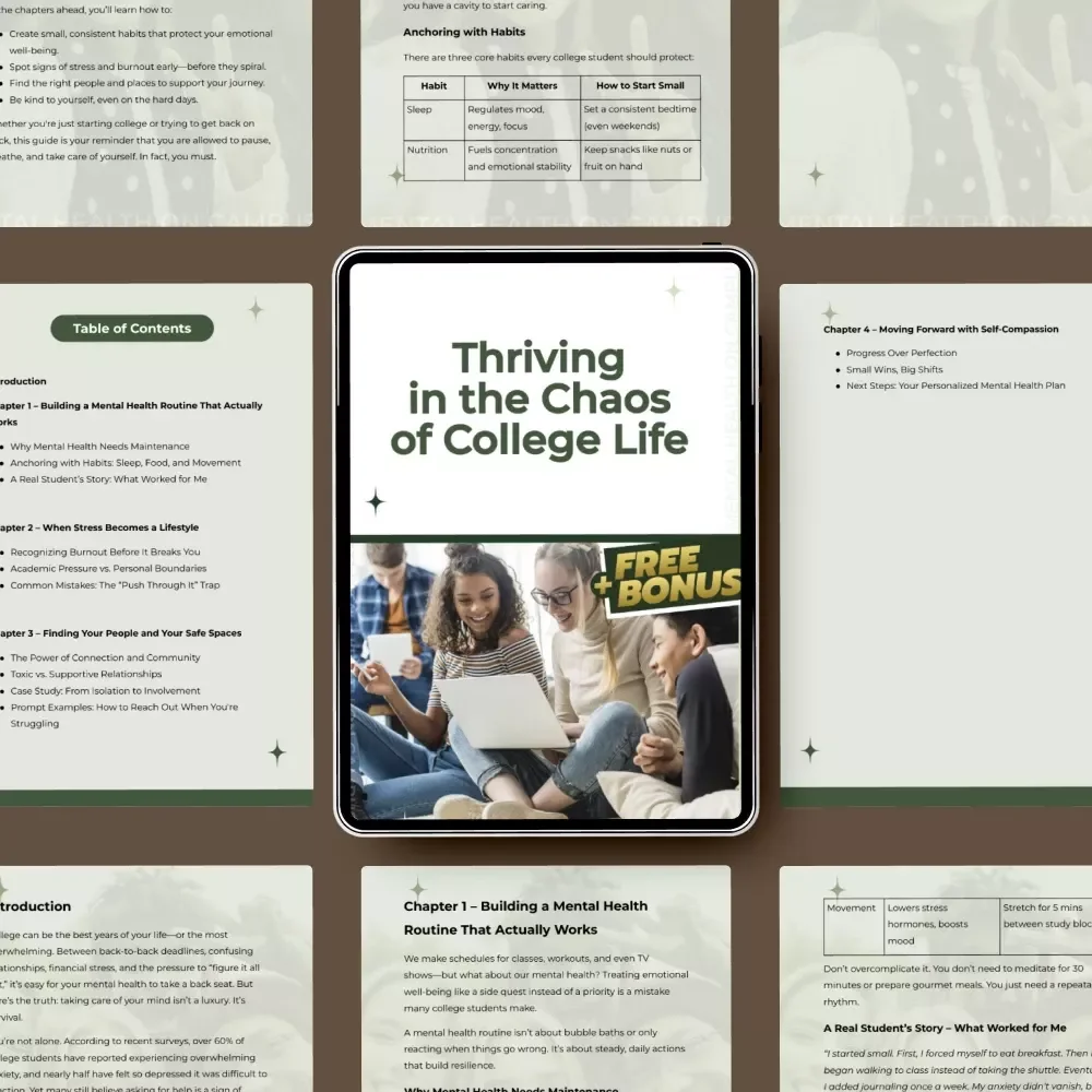 Thriving in the Chaos of College Life: Essential Mental Health Tips for College Students