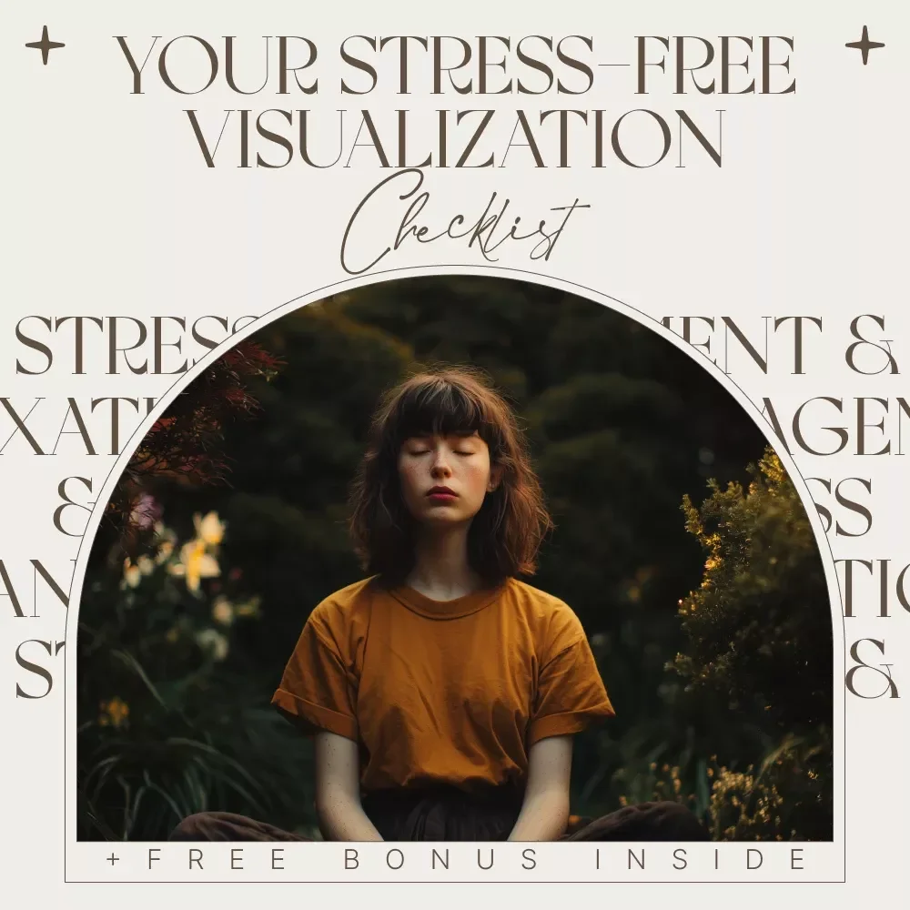Your Stress-Free Visualization Checklist – Digital Download for Stress Relief, Mindfulness & Daily Calm Practice