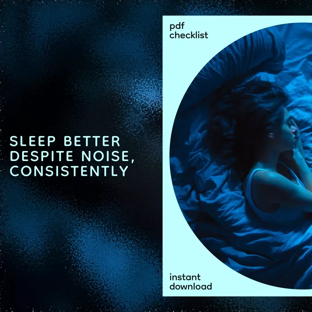 Sleep Like a Pro, Even When It’s Noisy – How to Sleep With Noise Checklist, Nighttime Routine Guide, Sleep Sanctuary Planner, Digital Download
