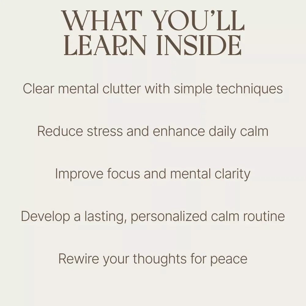 Breathe Easy and Let Go with a Simple Guide to Mental Peace - Mind Relaxing eBook for Stress Relief