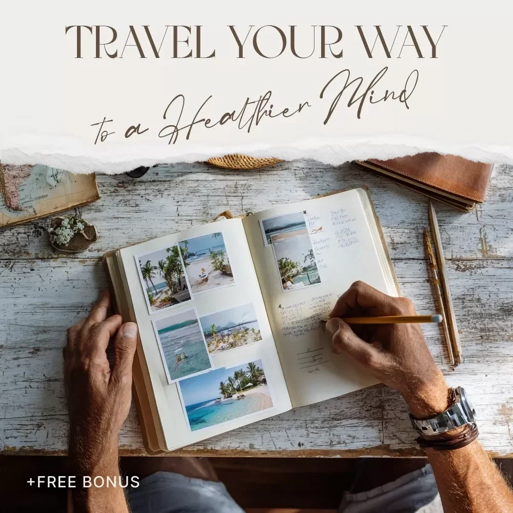 Travel Your Way to a Healthier Mind Checklist | Mental Health Benefits of Traveling | Self-Care Travel Planner | Digital Download