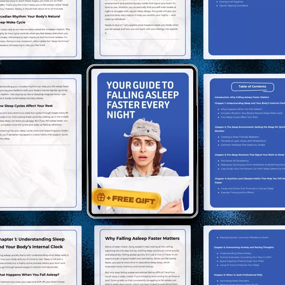 Your Guide to Falling Asleep Faster Every Night – Digital Download Sleep eBook, Checklist & Step-by-Step Guide for Quick Sleep, Better Rest & Nightly Relaxation