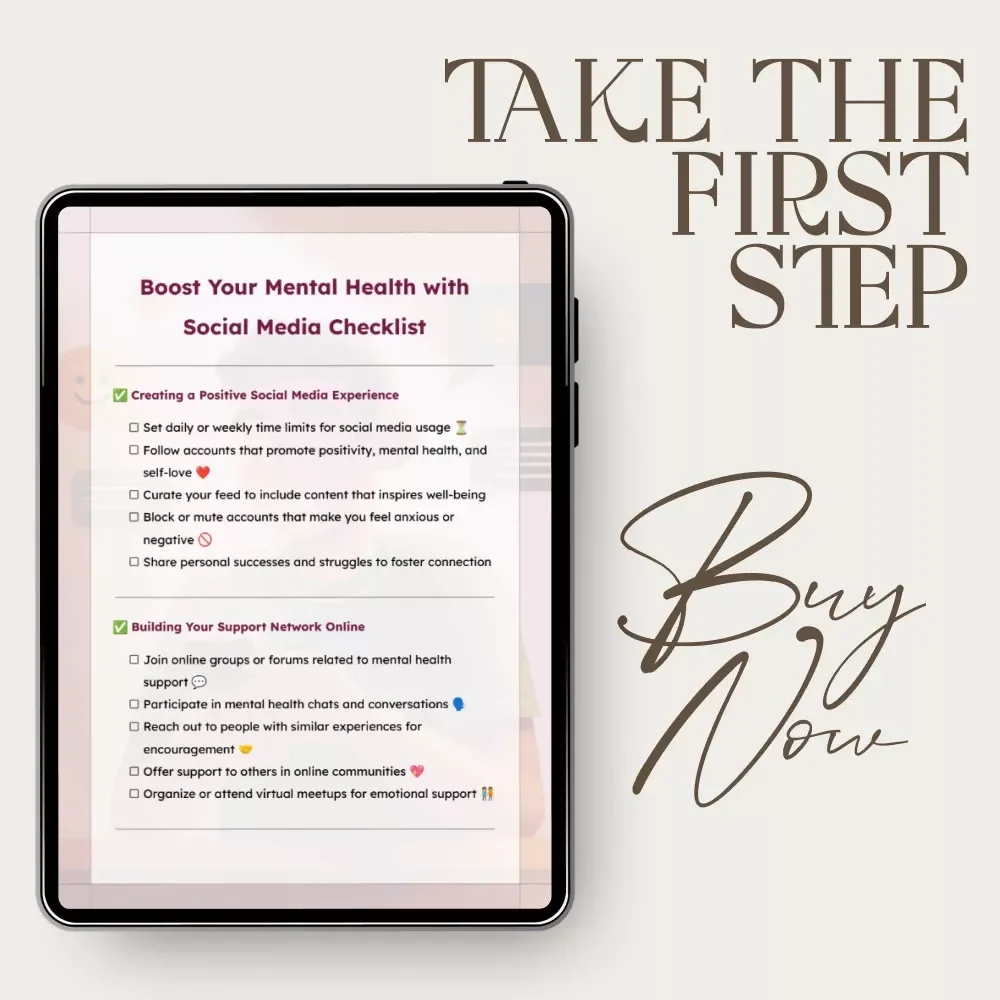 Boost Your Mental Health with Social Media Checklist – A Simple Guide to Harnessing Social Media for Well-Being