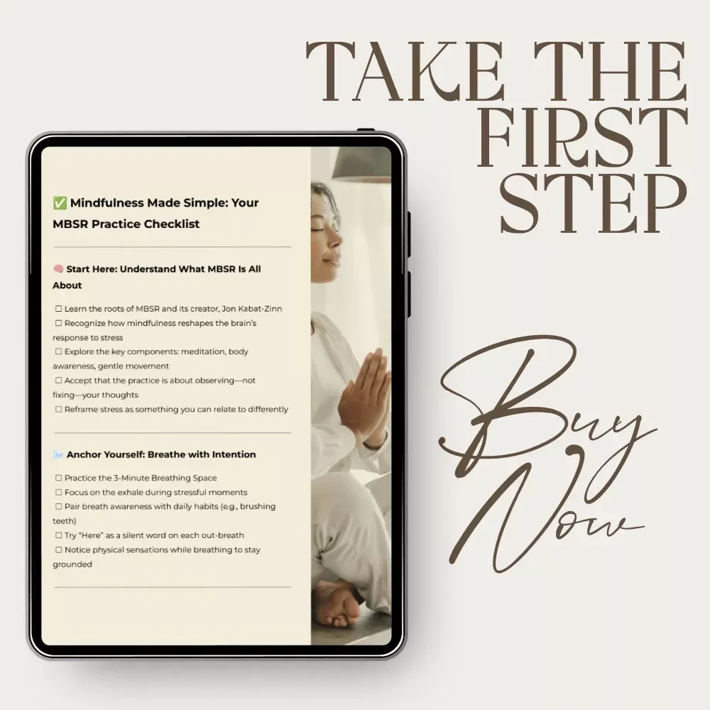 Mindfulness Made Simple: Your MBSR Practice Checklist | mbsr mindfulness based stress reduction Daily Routine Guide
