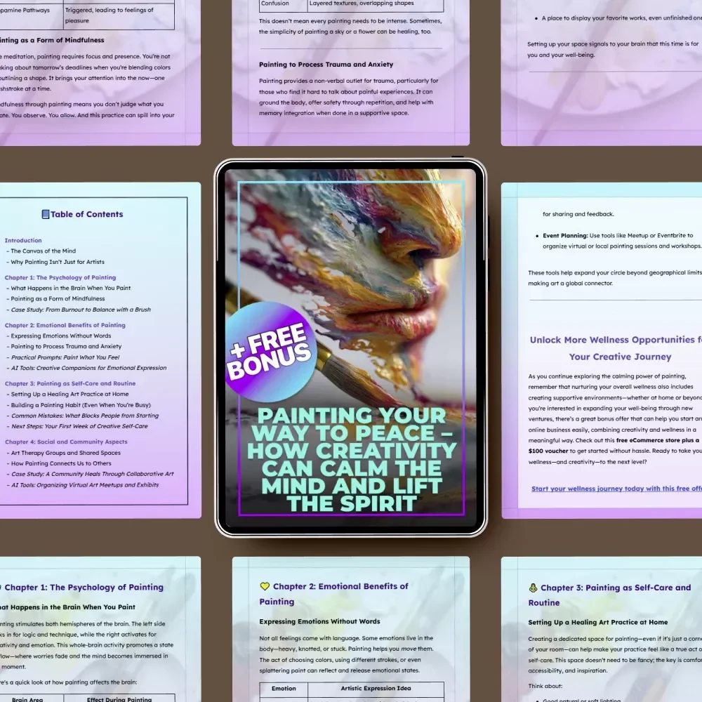 Painting Your Way to Peace – How Creativity Can Calm the Mind and Lift the Spirit | Guide to the Benefits of Painting for Mental Health, Mindfulness & Emotional Healing