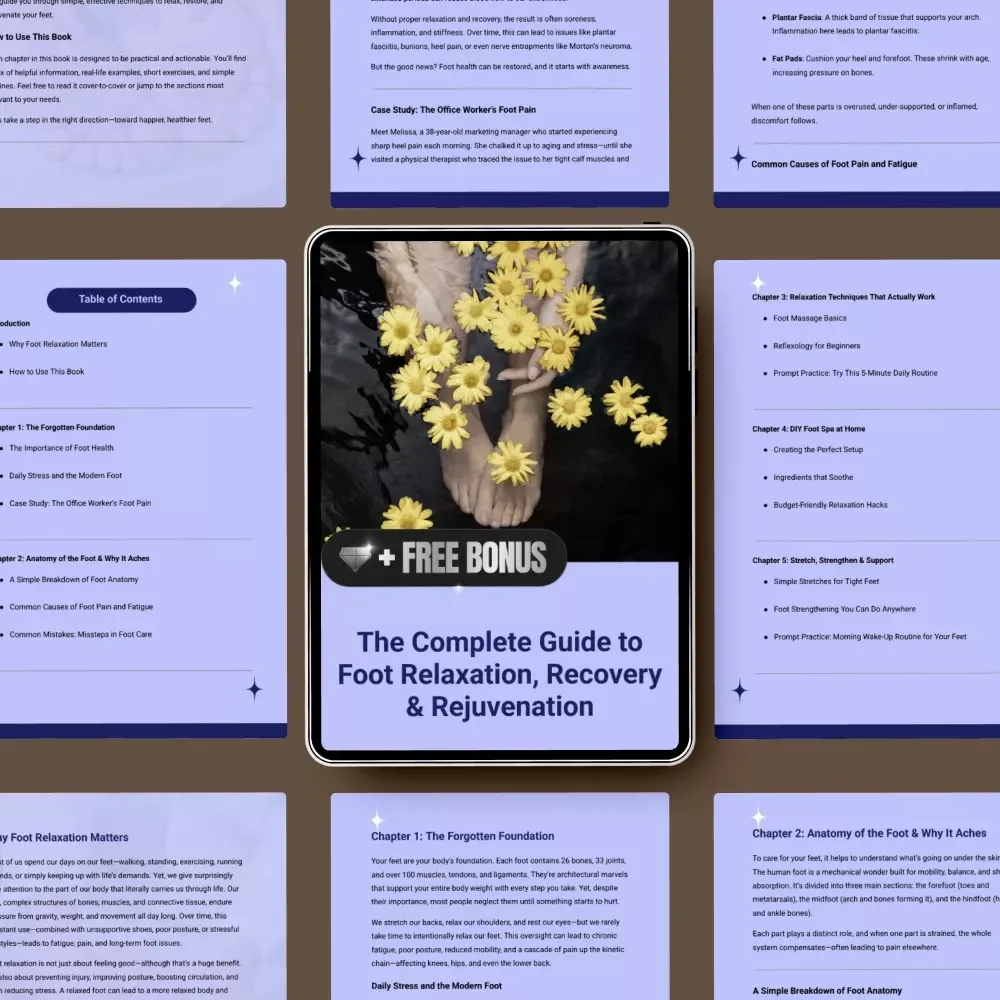 The Complete Guide to Foot Relaxation, Recovery & Rejuvenation – Digital eBook for Daily Foot Relaxation, Stress Relief, Self Care & At-Home Wellness