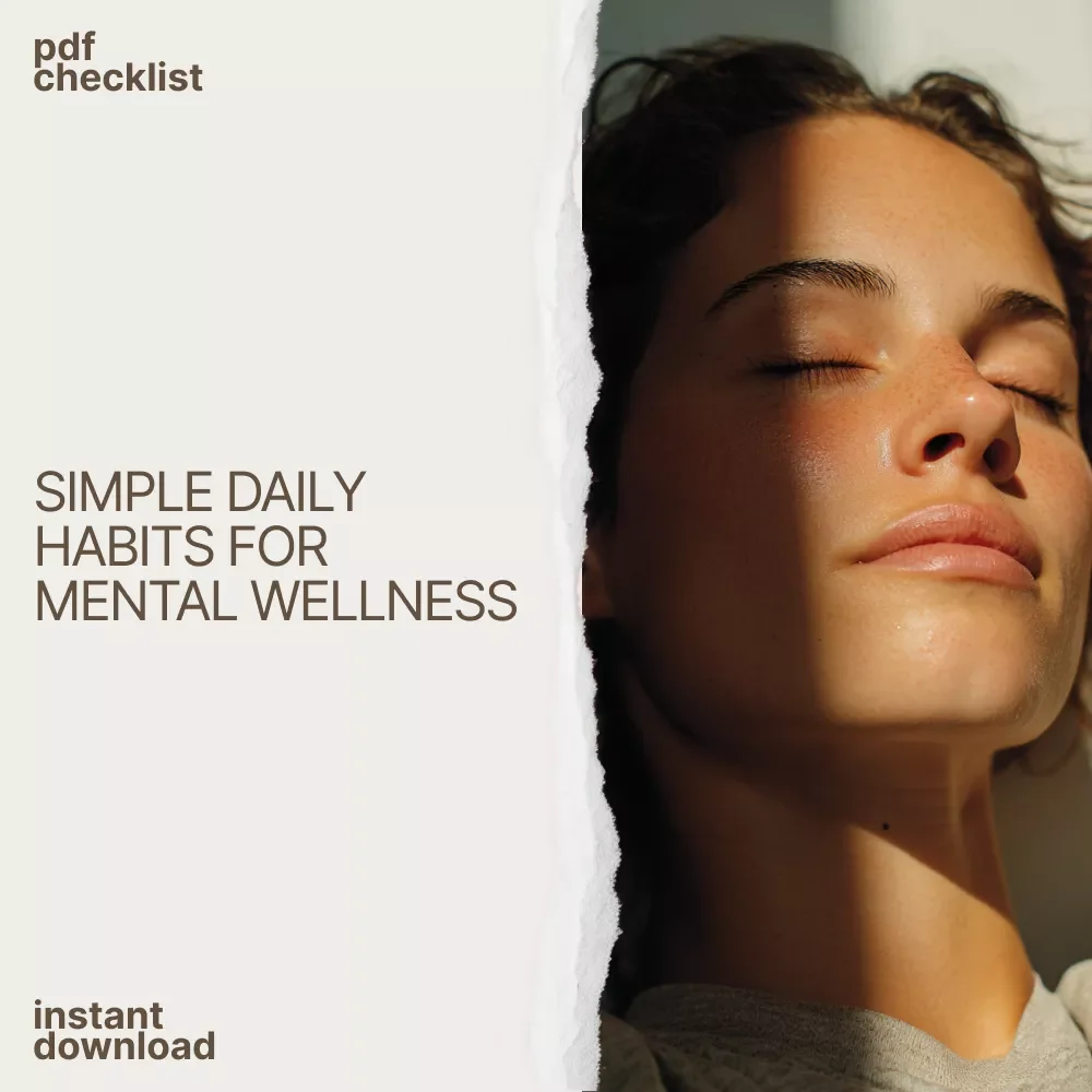 Your Feel-Better, Live-Brighter Checklist – Daily Self-Care Planner with Top Mental Health Tips