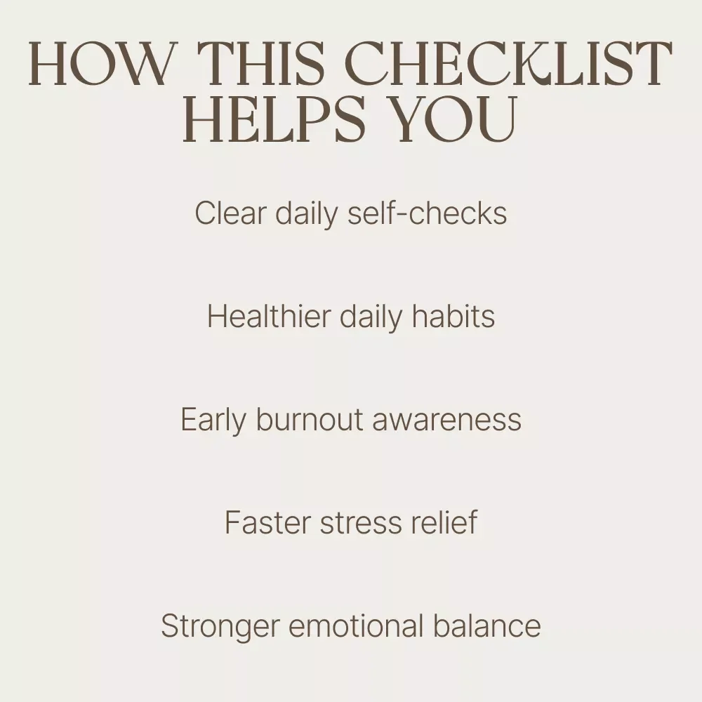 Your Feel-Better, Live-Brighter Checklist – Daily Self-Care Planner with Top Mental Health Tips