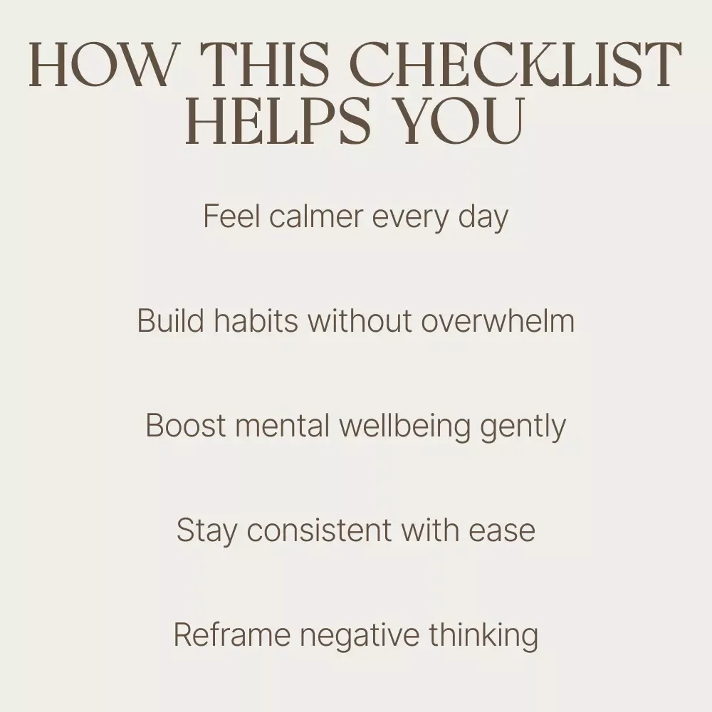 Gratitude Made Easy with This Feel-Good Checklist – Simple Gratitude Journal Prompts for Mental Health, Daily Mindfulness & Positive Habit Builder
