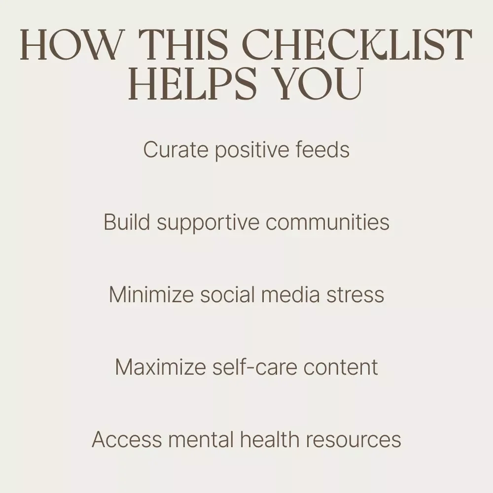Boost Your Mental Health with Social Media Checklist – A Simple Guide to Harnessing Social Media for Well-Being