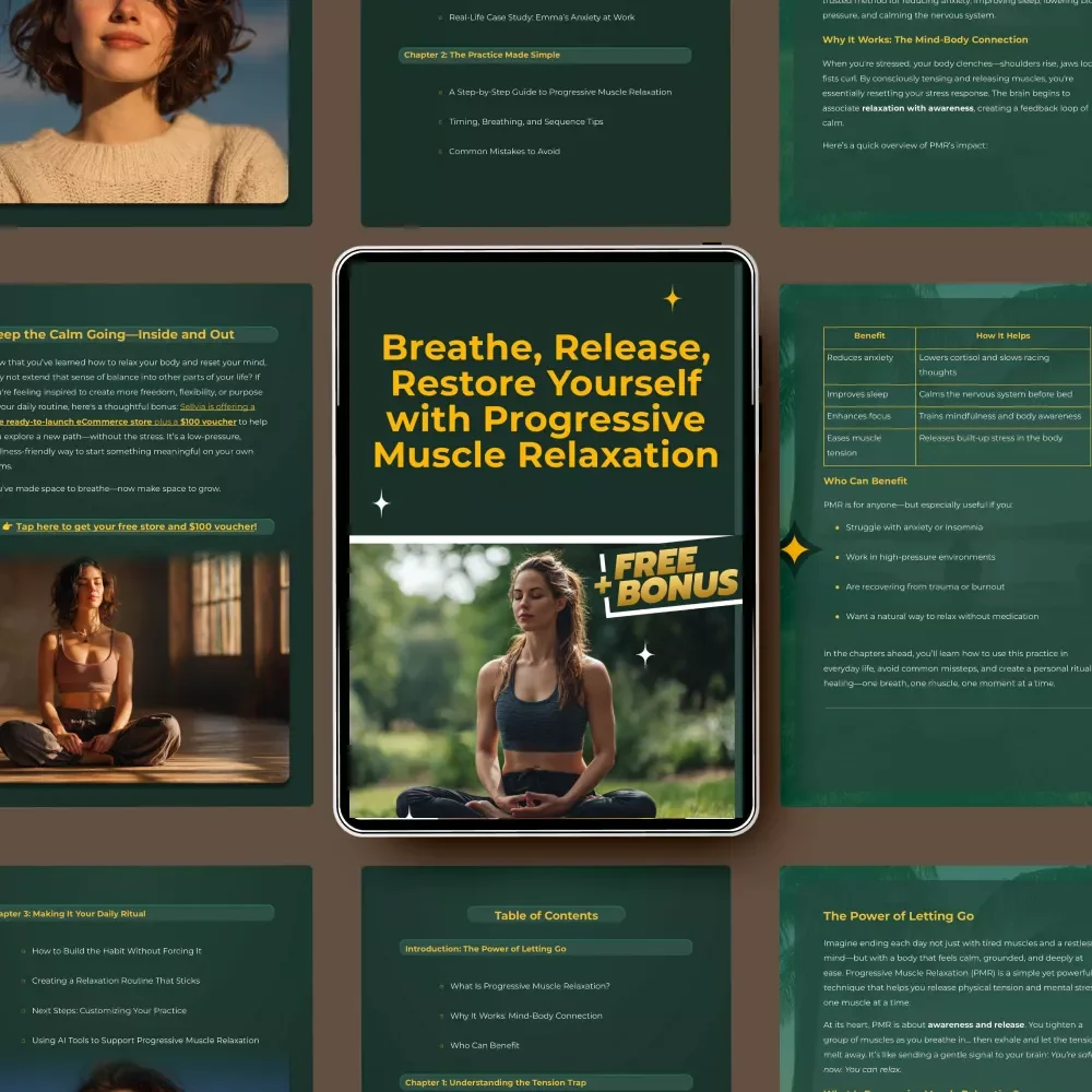 Breathe, Release, Restore Yourself with Progressive Muscle Relaxation – Guided Stress Relief, Mind Body Relaxation Practice, Calm Anxiety Naturally