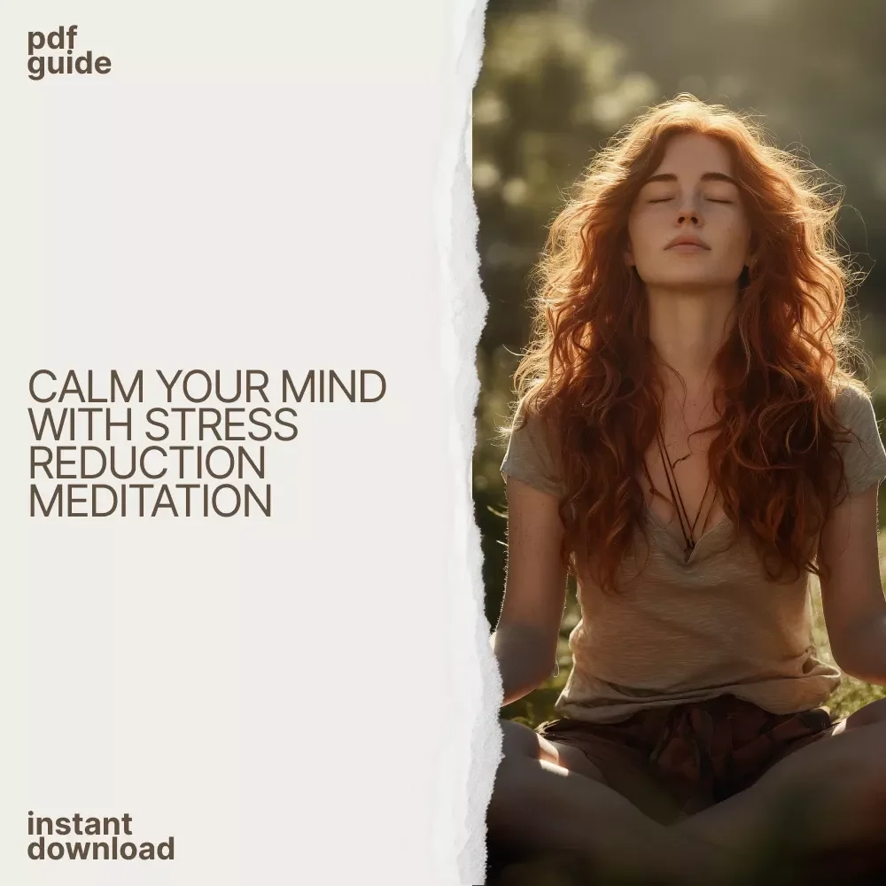 Breathe Easy Again – A Gentle Guide to Stress Relief Through Meditation | Stress Reduction Meditation Digital Download Guide
