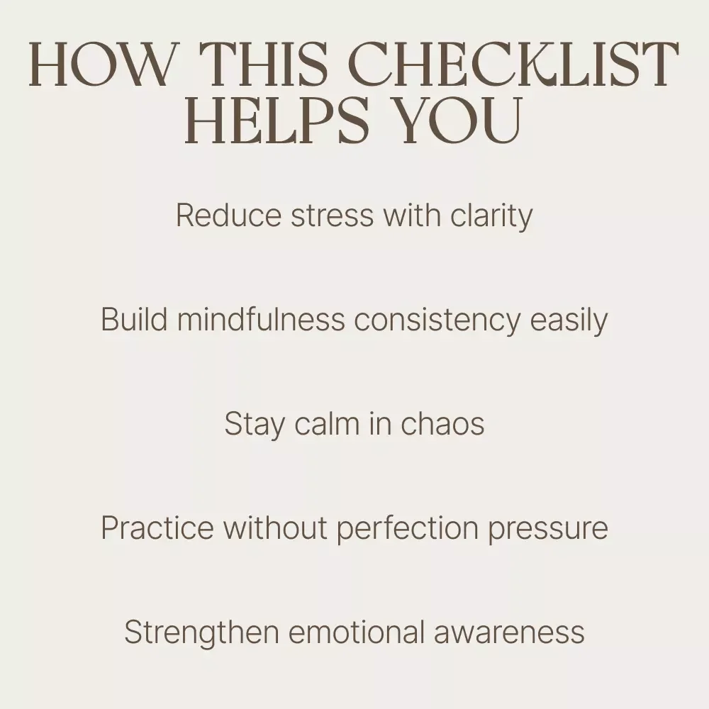 Mindfulness Made Simple: Your MBSR Practice Checklist | mbsr mindfulness based stress reduction Daily Routine Guide
