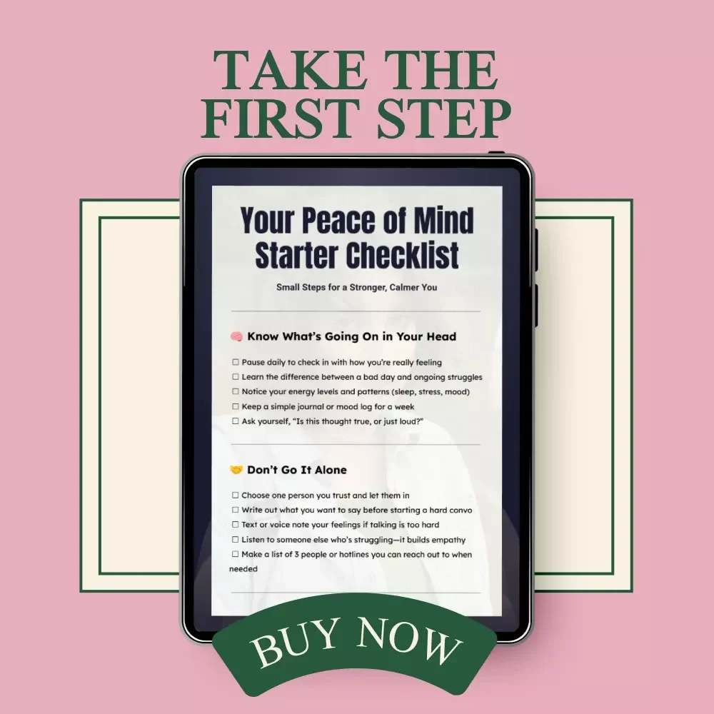 Your Peace of Mind Starter Checklist: A Practical Guide for Teen Mental Health