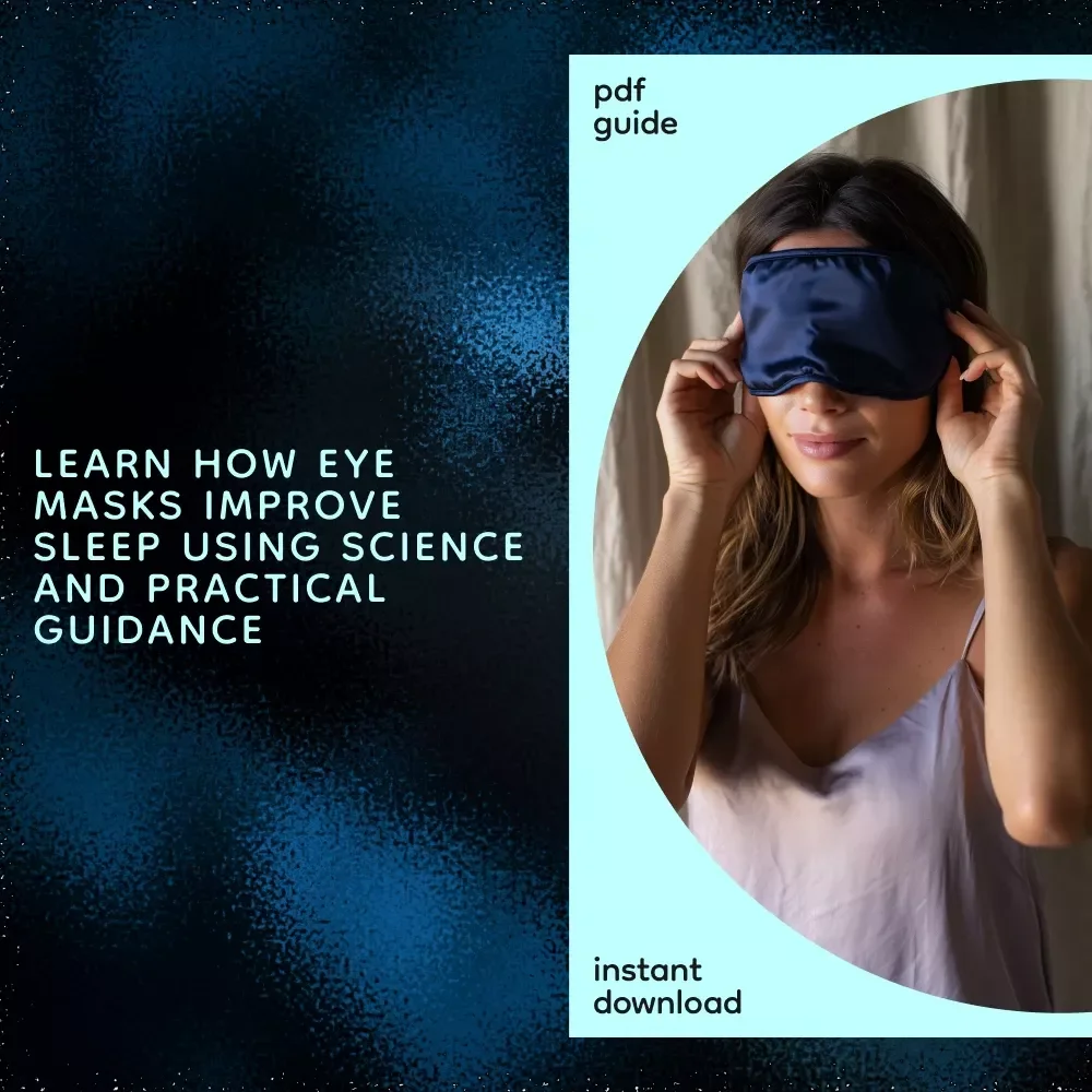 Unlocking the Power of Eye Masks for Better Rest | Sleep Science eBook Guide Answering “do eye masks improve sleep”