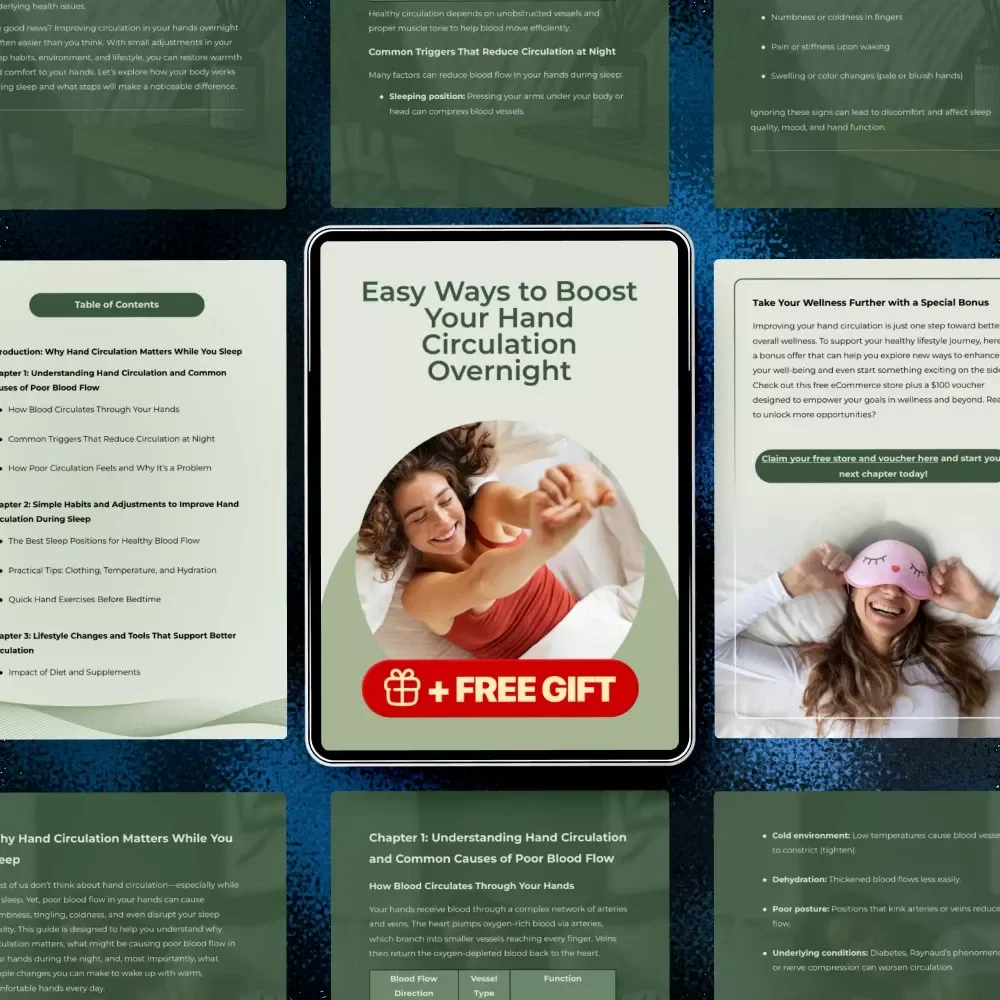 Easy Ways to Boost Your Hand Circulation Overnight – Simple Sleep Guide for Better Blood Flow, Comfort & Relief | How Can I Improve Circulation in My Hands While Sleeping