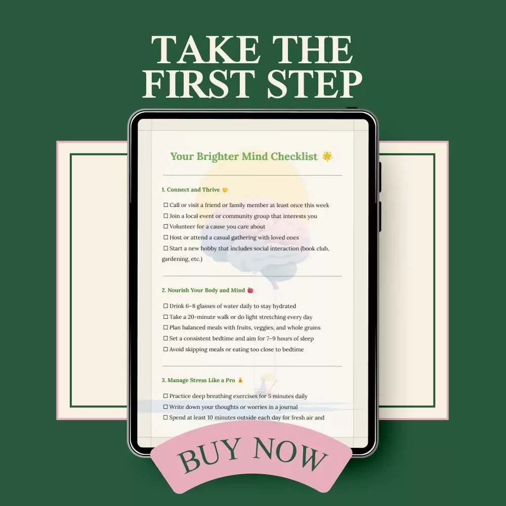 Your Brighter Mind Checklist: Mental Health Tips for Seniors
