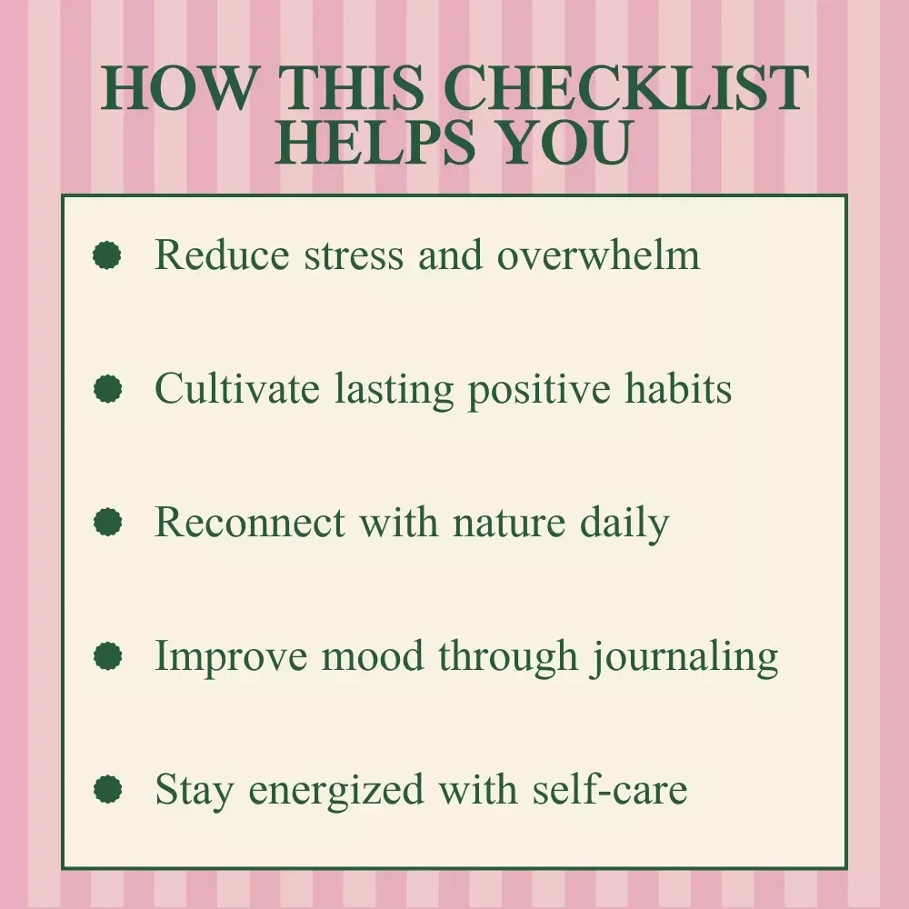 Spring into Mental Wellness Checklist – Simple & Practical Tips for Boosting Your Mental Health This Spring
