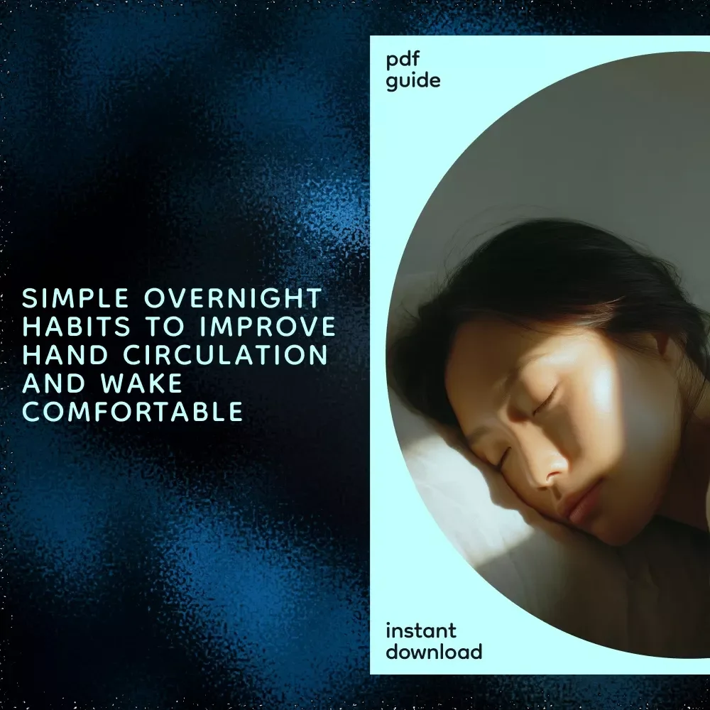 Easy Ways to Boost Your Hand Circulation Overnight – Simple Sleep Guide for Better Blood Flow, Comfort & Relief | How Can I Improve Circulation in My Hands While Sleeping