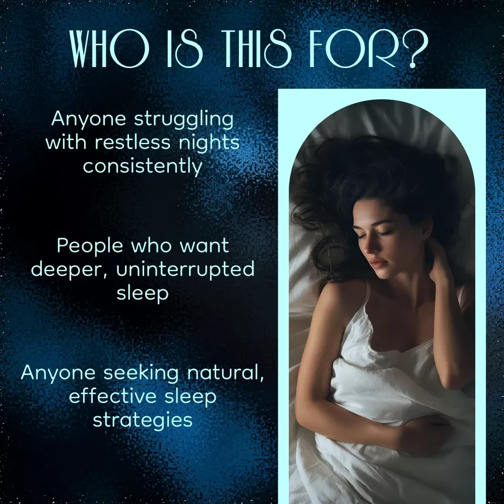 Drift Off Naturally to the Sleep You Deserve: A Comprehensive Guide on How to Sleep Peacefully, Create Restful Habits, and Wake Refreshed Every Morning