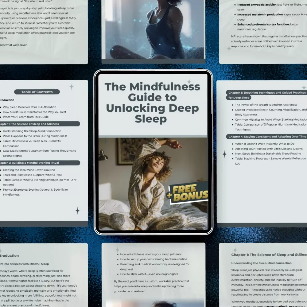 The Mindfulness Guide to Unlocking Deep Sleep | Calm Nights, Mindful Meditation for Sleep, Evening Rituals & Breathing Practices Guide