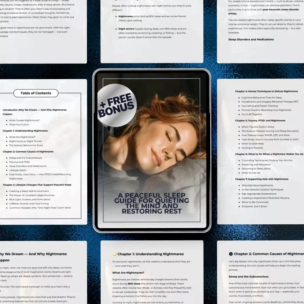 A Peaceful Sleep Guide for Quieting the Mind and Restoring Rest – Nightmares Relief eBook, How Do I Stop Having Nightmares Sleep Guide