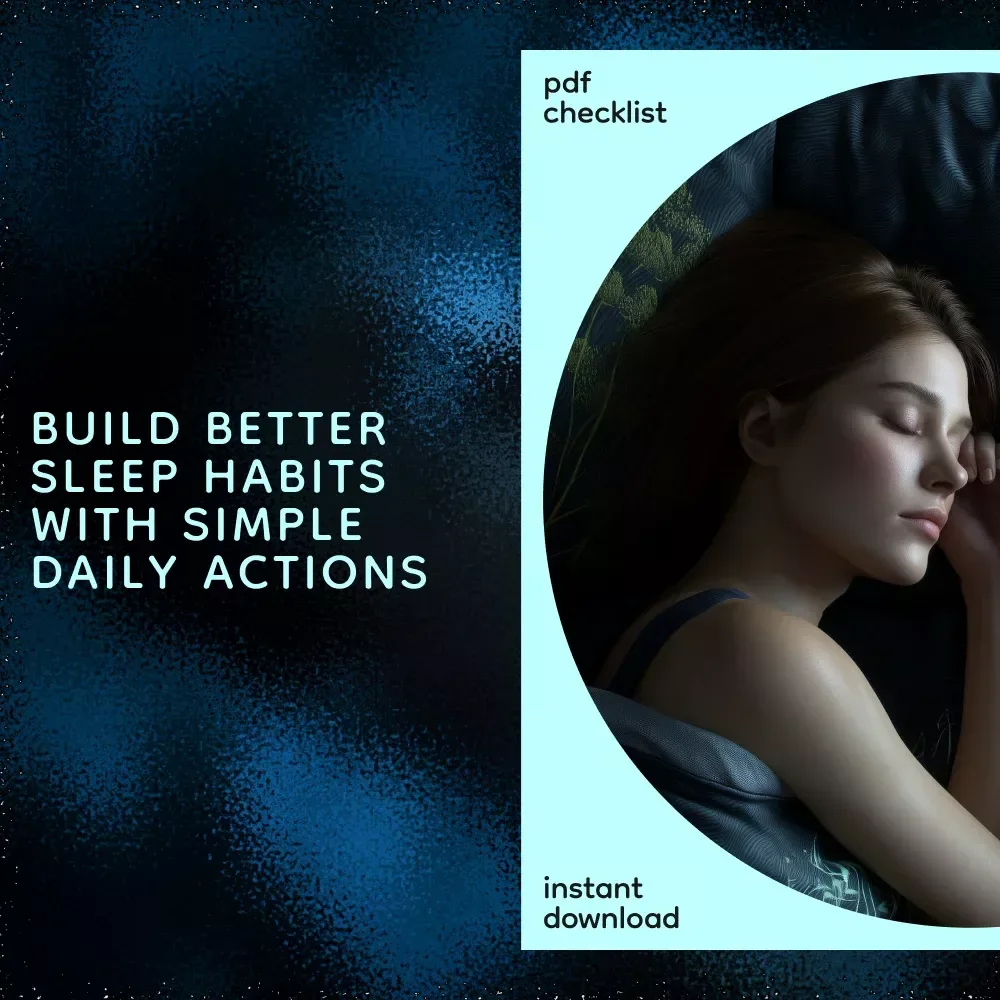 Sleep Smarter: Your Sleep Improvement Checklist | How to Improve My Sleep Habits | Printable Night Routine & Better Sleep Tracker