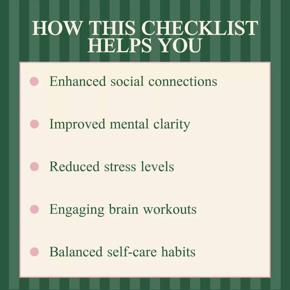 Your Brighter Mind Checklist: Mental Health Tips for Seniors