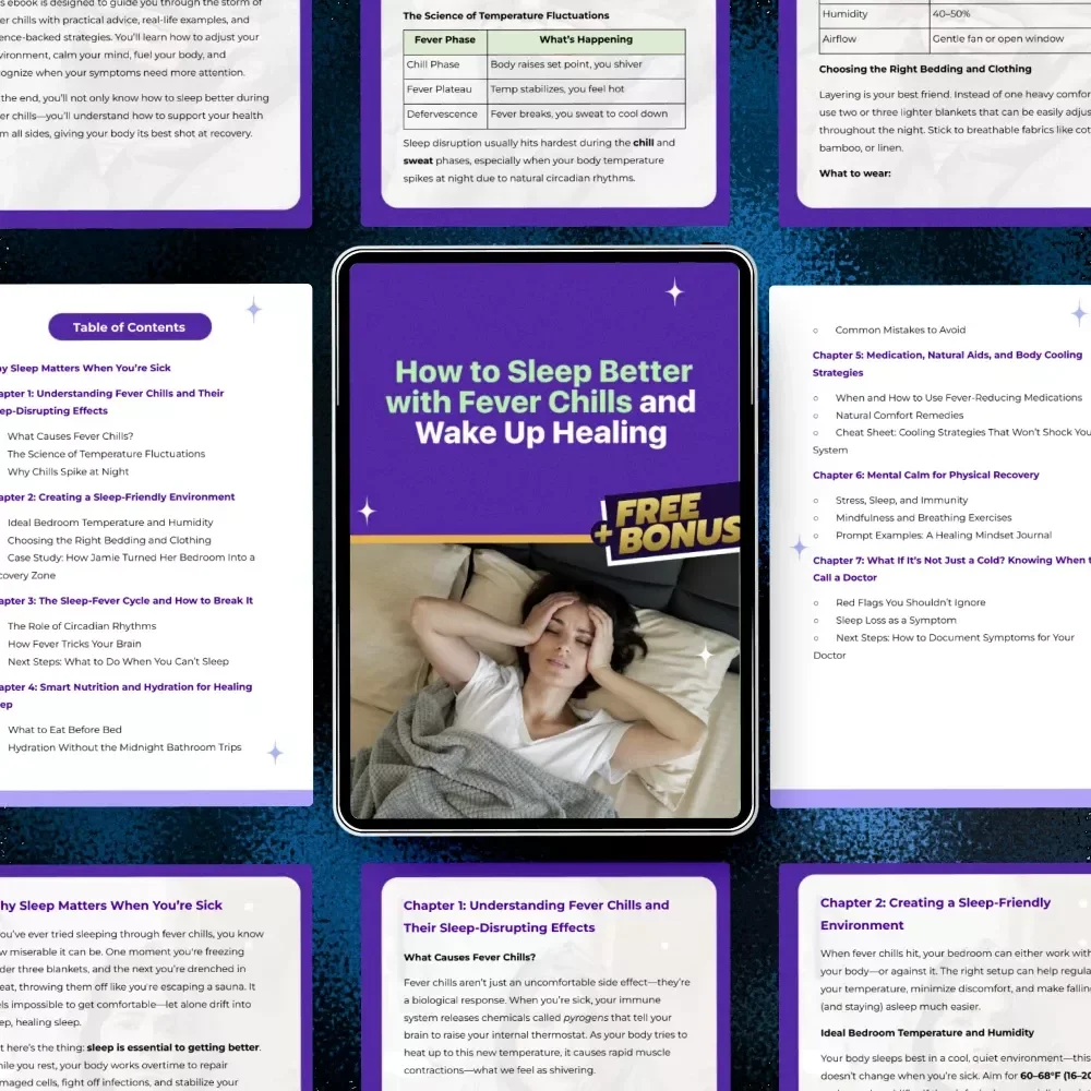 How to Sleep Better with Fever Chills and Wake Up Healing – Practical eBook Guide for Restful Recovery, Nighttime Relief, and How to Sleep with Fever Chills