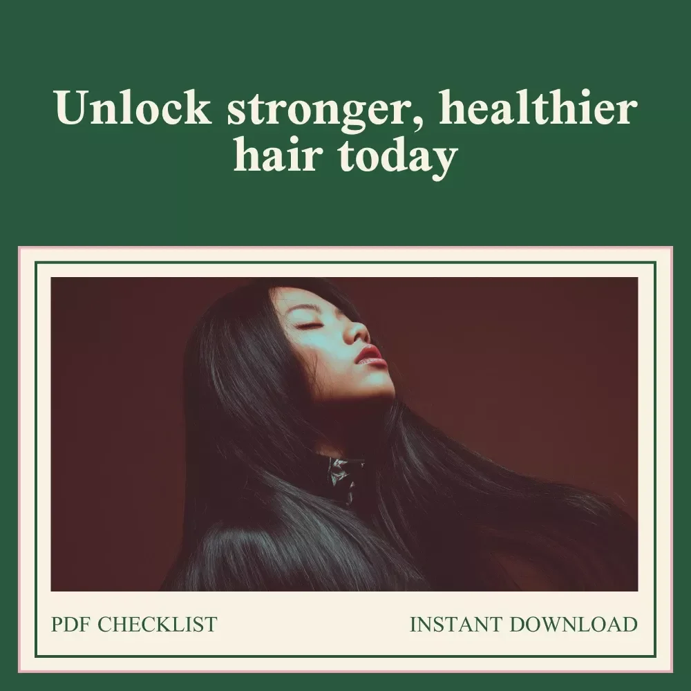 Your Ultimate Hair Growth Power Checklist - Best Diet for Hair Growth, Protein, Vitamins & Minerals, and Lifestyle Tips for Stronger Hair