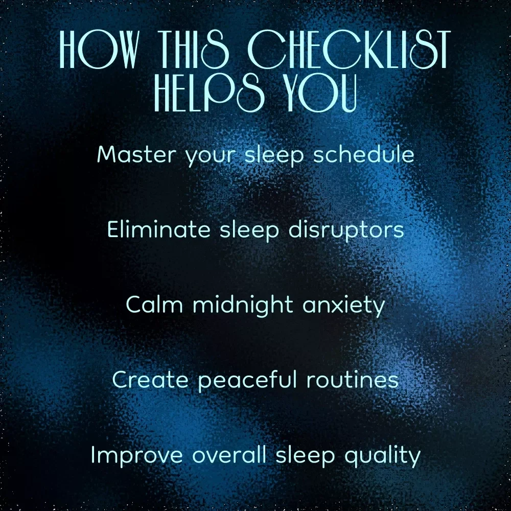 The 3AM Wake-Up Fix Checklist - Your Guide to Stop Waking Up at 3AM