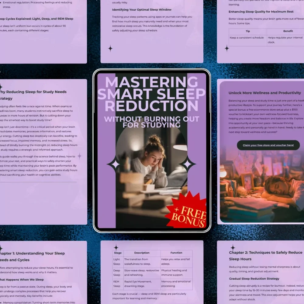 Mastering Smart Sleep Reduction Without Burning Out for Studying - A Practical Guide to Reducing Sleep Hours for Study Success