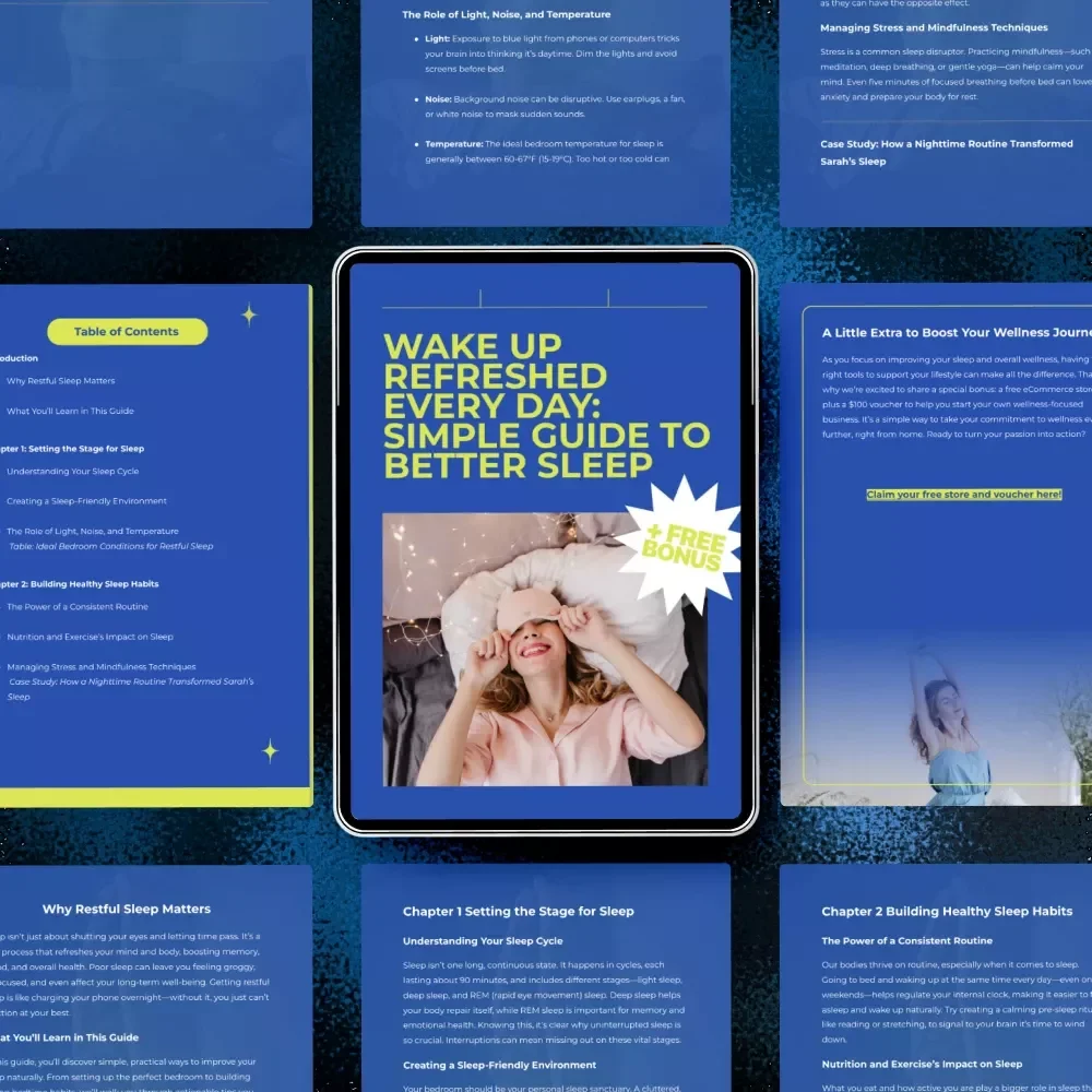 Wake Up Refreshed Every Day: Simple Guide to Better Sleep | Digital Sleep Guide for How to Improve Restful Sleep, Healthy Night Routine & Long-Term Sleep Success