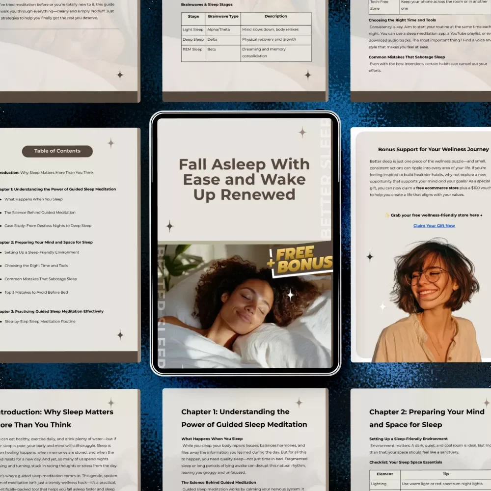 Fall Asleep With Ease and Wake Up Renewed - Guided Sleep Meditation Guide for Better Rest