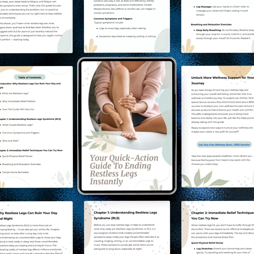 Your Quick-Action Guide to Ending Restless Legs Instantly | Ebook for How to Stop Restless Legs Immediately, Fast Relief Techniques, RLS Home Remedies & Long-Term Calm