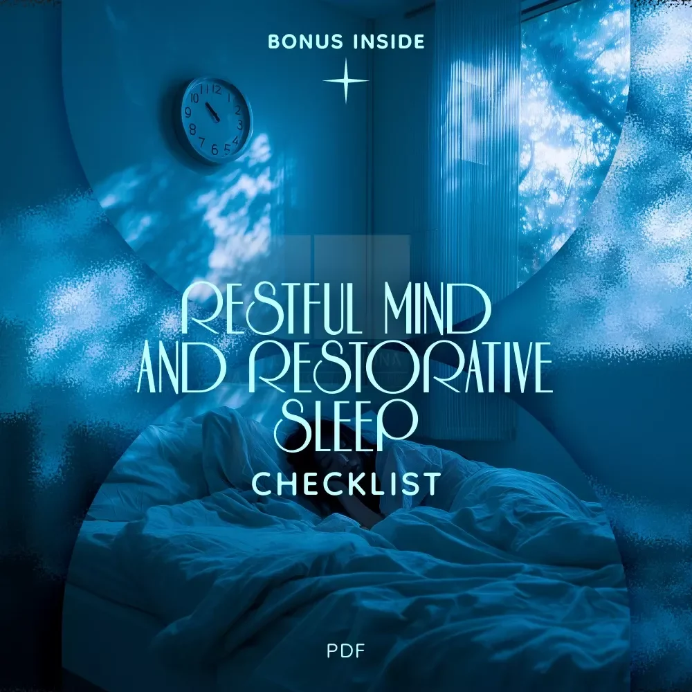 Your Bedtime Blueprint for a Restful Mind and Restorative Sleep | Meditation for Sleep Checklist | Nighttime Calm & Sleep Routine Digital Download