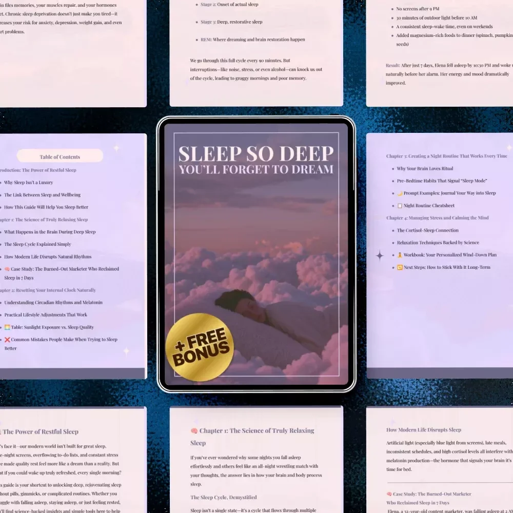 Sleep So Deep You’ll Forget to Dream – Relaxing Sleep Guide for Better Rest, Night Routines, and Stress-Free Evenings