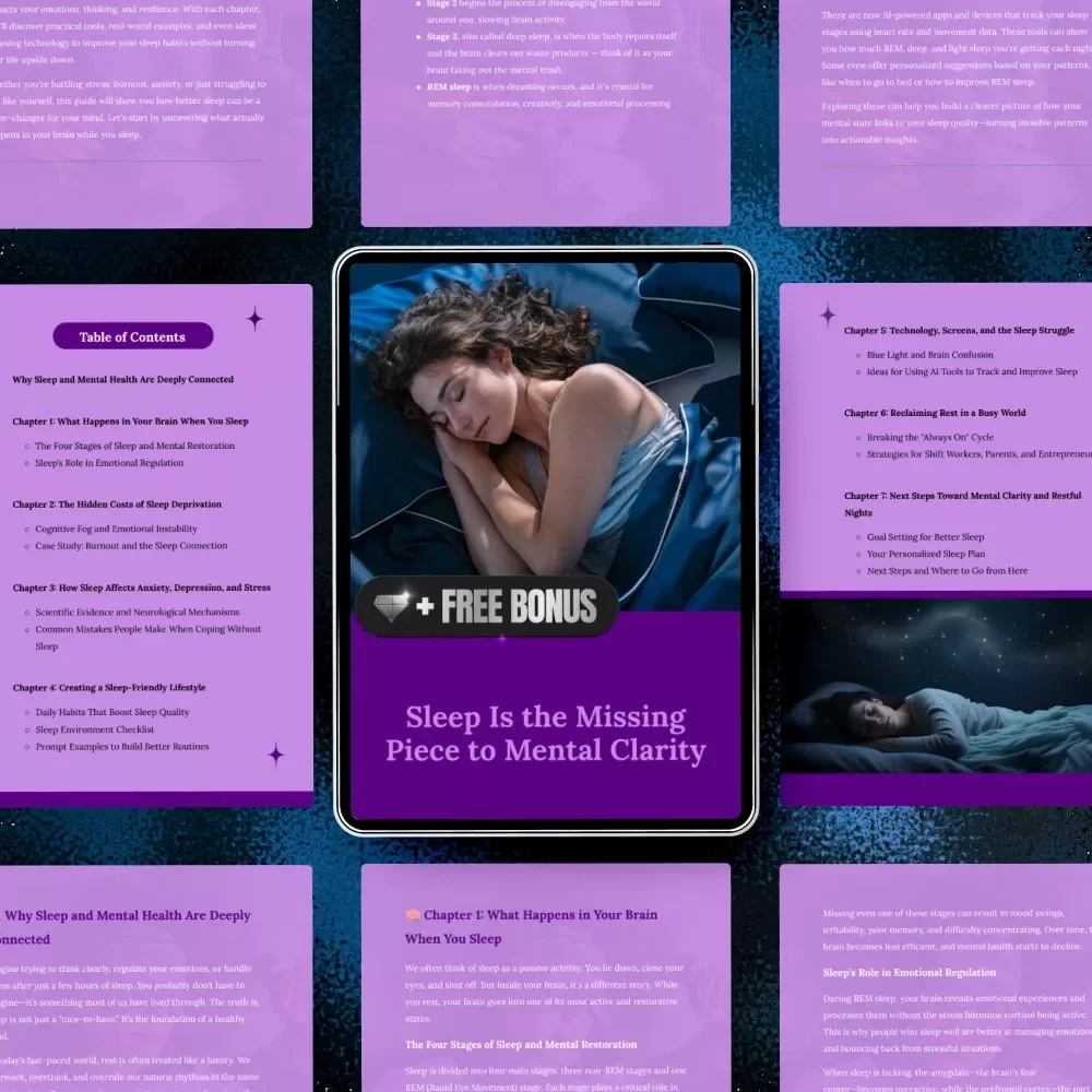 Sleep Is the Missing Piece to Mental Clarity: A Comprehensive Guide to Improving Your Mental Health Through Better Sleep