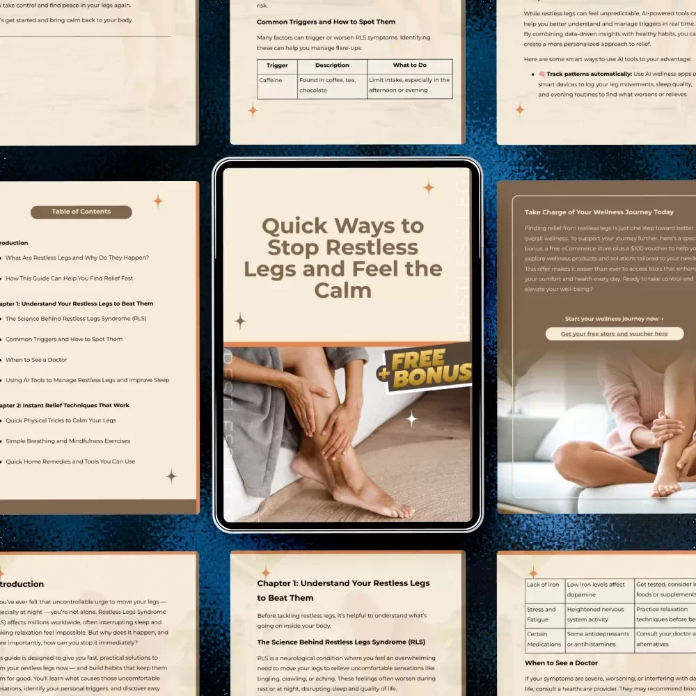 Quick Ways to Stop Restless Legs and Feel the Calm – Digital Guide for Better Sleep, Natural Relief, and How to Stop Restless Legs Immediately