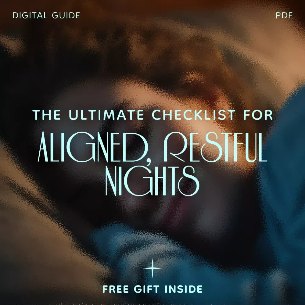 The Ultimate Checklist for Aligned, Restful Nights – Digital Sleep Guide & Checklist for How to Sleep Straight, Improve Posture & Wake Refreshed