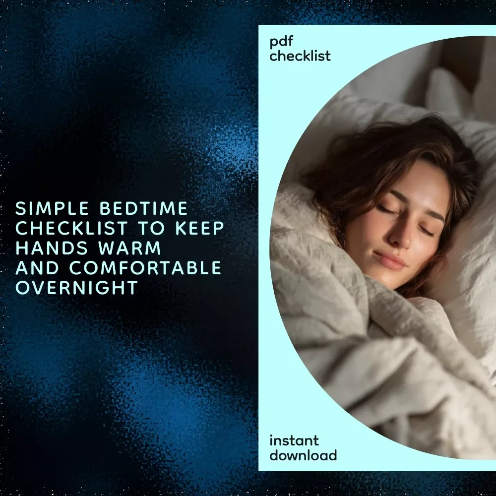 Warm Hands, Happy Nights Checklist – How Can I Improve Circulation in My Hands While Sleeping | Cozy Nighttime Guide for Better Sleep Comfort