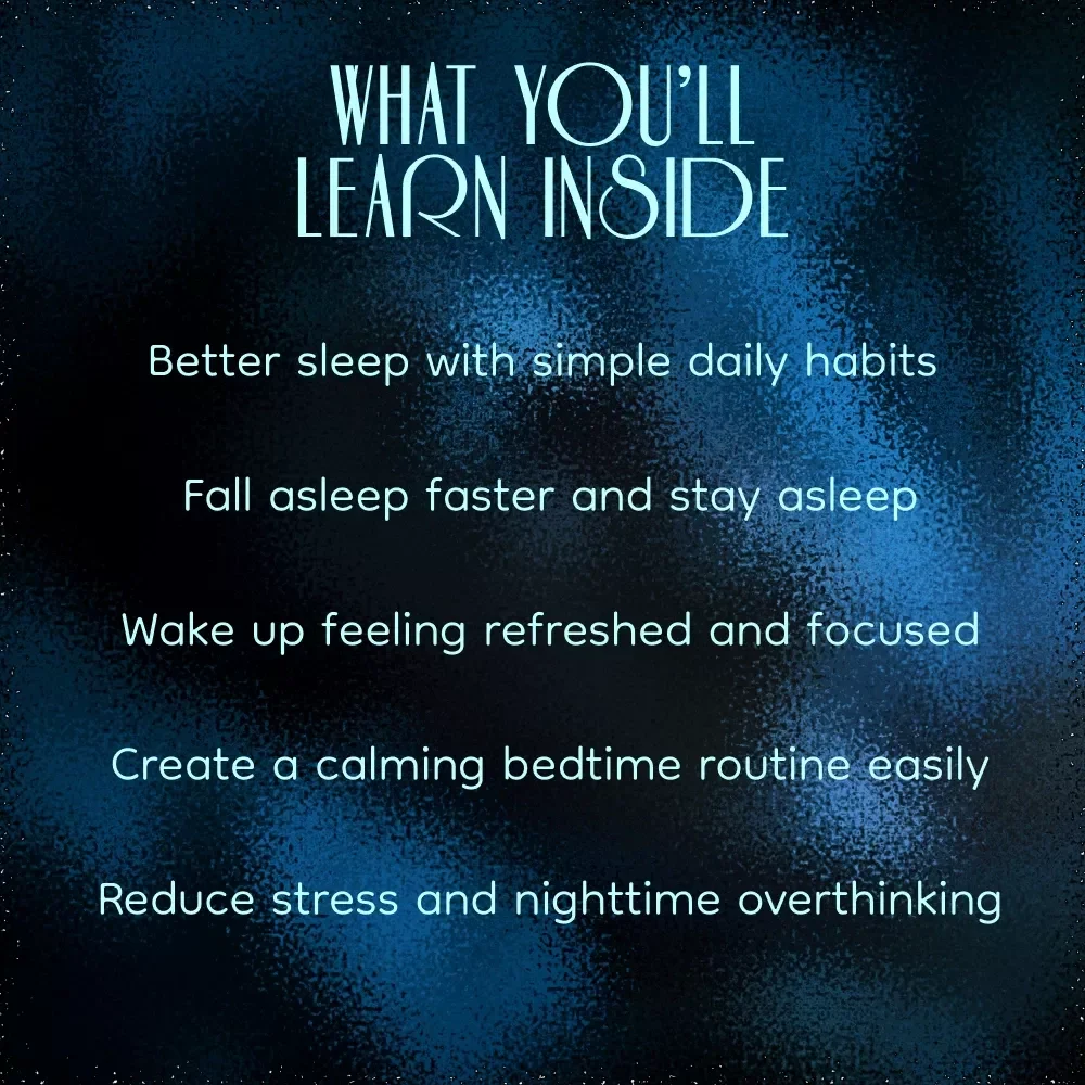 Simple Habits for Restful Nights & Energized Mornings – Practical Ebook Guide with Proven Ways to Improve Sleep at Night, Build Better Bedtime Routines & Wake Up Refreshed
