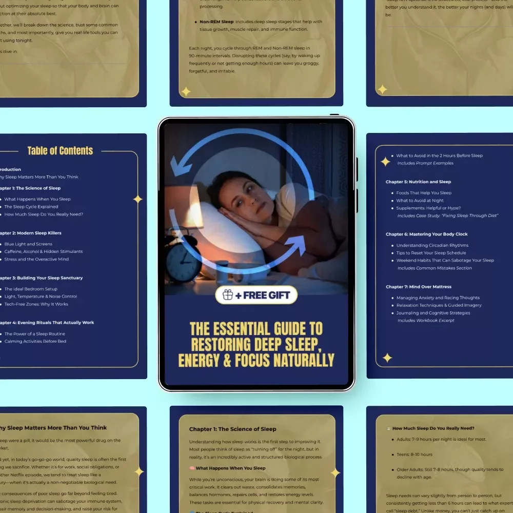 The Essential Guide to Restoring Deep Sleep, Energy & Focus Naturally – Improve Your Sleep, Boost Energy & Focus with Proven Natural Strategies