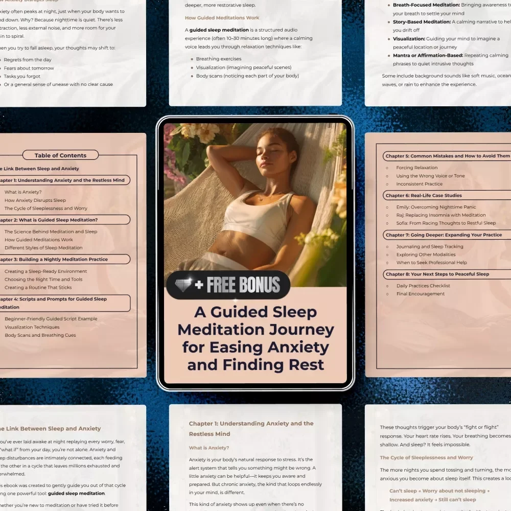 A Guided Sleep Meditation Journey for Easing Anxiety and Finding Rest - eBook for Better Sleep