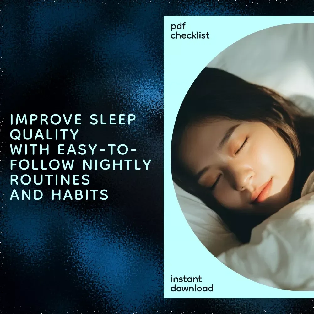 Your Nightly Checklist to Restful Bliss - A Digital Guide to Improving Sleep and Building Healthy Habits