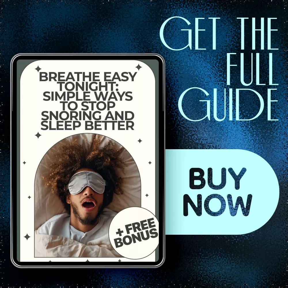 Breathe Easy Tonight: Simple Ways to Stop Snoring and Sleep Better – Practical Guide on How to Help Snoring Naturally