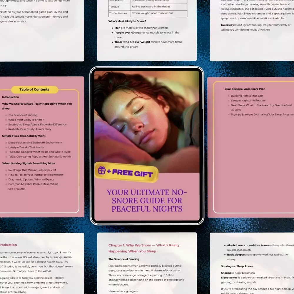 Your Ultimate No-Snore Guide for Peaceful Nights | Practical Guide on how to prevent snoring at night for Better Sleep